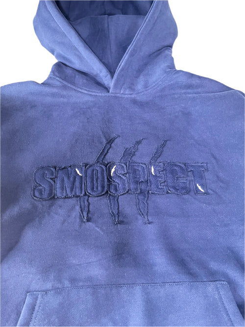 DISTRESSED HOODIE BLUE