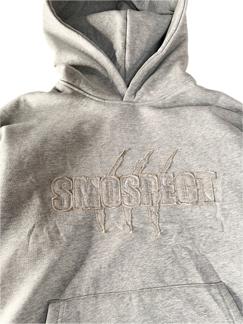 DISTRESSED HOODIE GREY