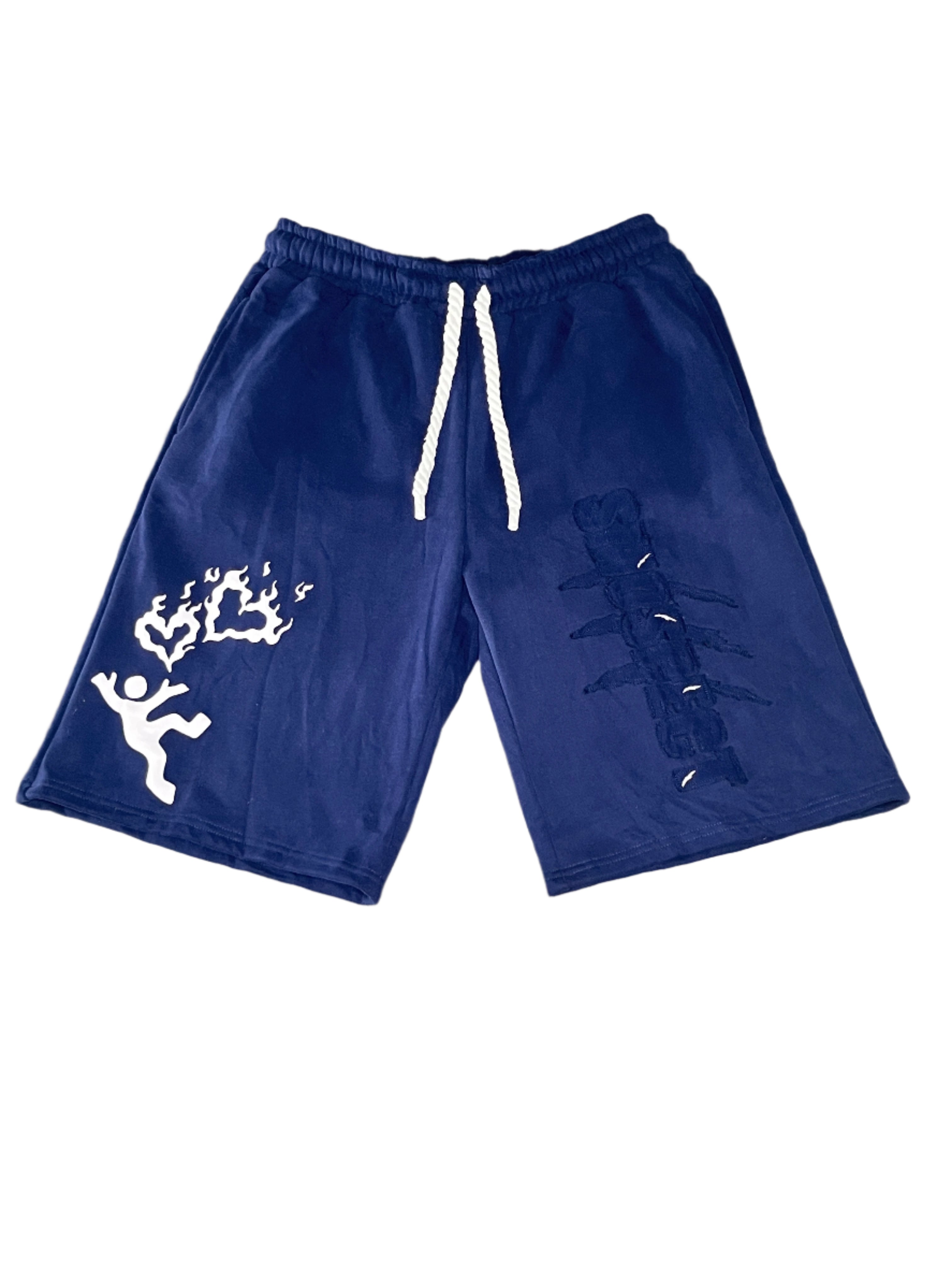 SP BLUE DISTRESSED SHORTS