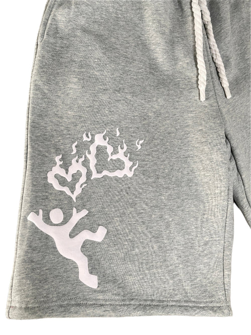 DISTRESSED SHORTS GREY